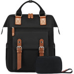 EXTRALINK Black Forest Backpack Subduction 40X30X15 Cm + Cosmetic Bag - KM02 Black - (EX.95733)