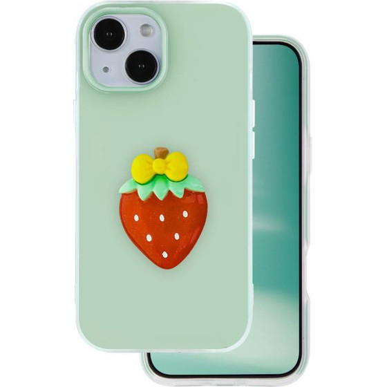 iNOS ���� Tpu & Pc Apple Iphone 15 Fresh Pop Strawberry ������� - (5205598175641)