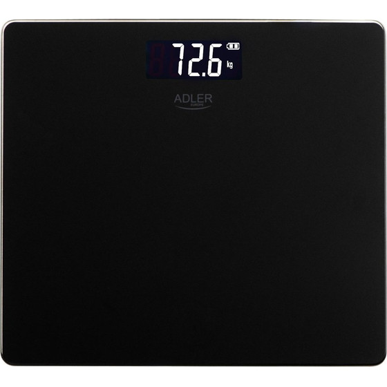 Adler Bathroom Scale Rechargeable USB-C Black - (Ad 8194b)