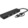 Natec Hub USB-C 3.0 Mayfly 4-Ports + USB-A Adapter - (NHU-2023)