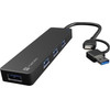 Natec Hub USB-C 3.0 Mayfly 4-Ports + USB-A Adapter - (NHU-2023)