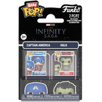 Funko Bitty Pop! 2-Pack Marvel: The Infinity Saga - Captain America & Hulk Vinyl Figures