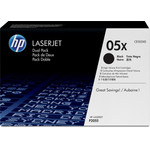 HP Toner 05X Black Doppelpack - (CE505XD)