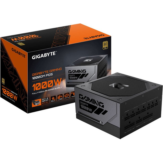 Gigabyte psu GP-GME1000GM PG5 1000W Apfc 80+ Gold Pcie 5.0, 100% Japanese Capacitors - (28200-G10GB-1CEUR)
