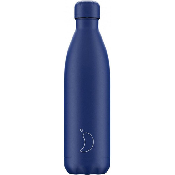 CHILLY'S Monochrome �������� ������ ���������� Bpa Free 750ml Blue All Matte - (207277)