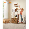FEANDREA Cat Tower With Litter Box Height 185 cm, Up To 2 Cats (PCT15GYZ) (FEAPCT15GYZ) - (PCT116X01)
