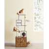 FEANDREA Cat Tower With Litter Box Height 185 cm, Up To 2 Cats (PCT15GYZ) (FEAPCT15GYZ) - (PCT116X01)