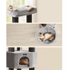 FEANDREA Cat Tower, Height 160 cm, For Large Cats, Gray-Black - (PCT003W01)