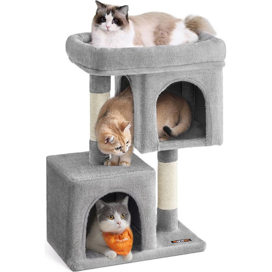 FEANDREA Cat Tower, Height 74 cm, Up To 2 Cats - (PCT612W01)