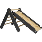 MeowBaby Baby Climbing Trinagle With Slide Black - (ZZWDA003)