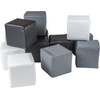 MeowBaby Soft Foam Building Blocks 15x15cm Cubes Certified, White/Black/Gray - (KL003IE)