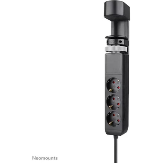Neomounts Volt Desk Clamp Socket With Quick-Charge Usb Ports, 3x type-F 230V, 1x USB-A 18W, 2x USB-C 20W - (DS22-840BL6)
