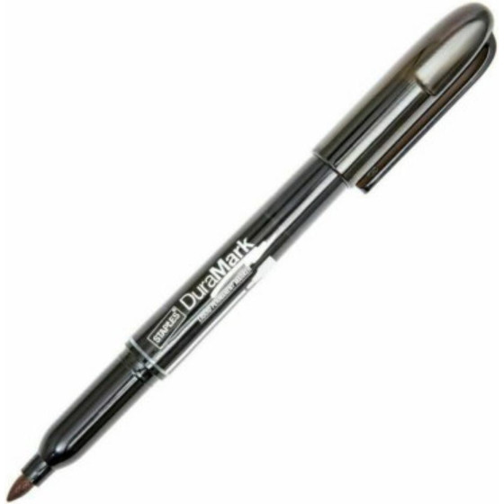 STAPLES Duramark Permanent Marker Black 1.5 3 Mm Round - (50649)