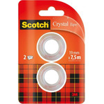 3M ������ ������� ������ Scotch Crystal 19 Mm x 7.5 m (Boxed) (�������) Pack Of 2 - (6001975)