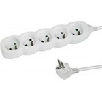 Esperanza Power Extension 1.5 m 5 Ac outlet(s) Indoor White - (ELK207W)