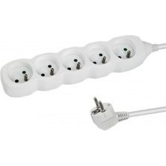Esperanza Power Extension 1.5 m 5 Ac outlet(s) Indoor White - (ELK207W)