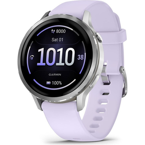 Garmin Venu 4 3.05 Cm (1.2'') Amoled 41 Mm Digital 390 x 390 Pixels Touchscreen Silver Wi-Fi Gps (satellite) - (010-03013-01)