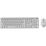 Gembird Silent Key Pro Business Wireless Desktop set, white, Ru Layout - (KBS-WMS-01-W-CYRL)