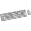 Gembird Silent Key Pro Business Wireless Desktop set, white, Ru Layout - (KBS-WMS-01-W-CYRL)