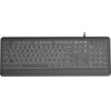 Gembird Slim Wired Backlight keyboard, black, Cyrillic Layout - (KB-UML-04-CYRL)
