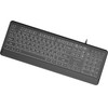 Gembird Slim Wired Backlight keyboard, black, Cyrillic Layout - (KB-UML-04-CYRL)