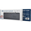 Gembird Slim Wired Backlight keyboard, black, Cyrillic Layout - (KB-UML-04-CYRL)