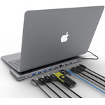 Xtreme Mac (XWH-CDH-13) TYPE-C Docking Hub Station - 12 Ports ETHERNET, 2* HDMI, SD/Msd CARDS, USB-C Pd 100W, USB-C, 4* Usb 3.0, Audio IN/OUT