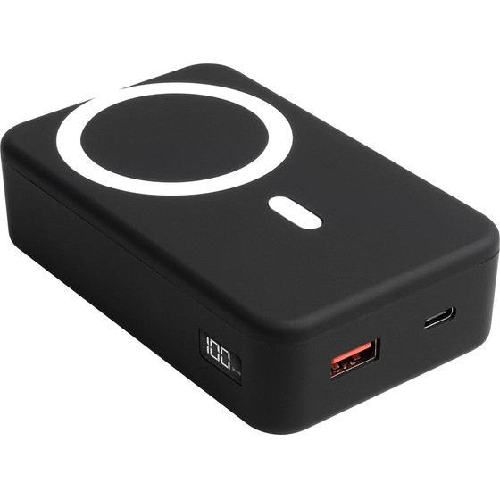 Xtreme Mac (XWH-PMS3-13) Magnetic Powerbank 20K Mah - Apple Magsafe Compatible - USB-C/USB-A Connectors - Holder & Digital DISPLAY