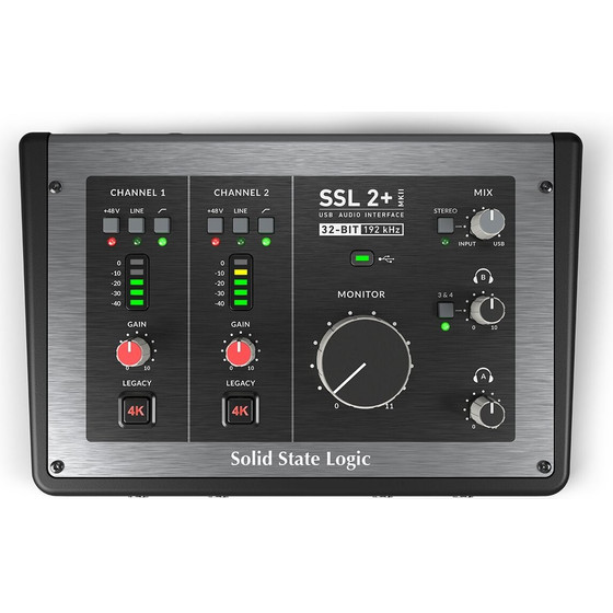 Solid State Logic - Interfaz De Audio USB-C 2x2 - (SSL2+ MKII)
