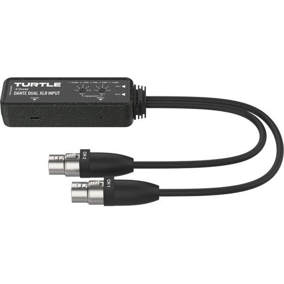Turtle Av Turtle Dual Xlr Input - two-Channel Analogue Xlr To Dante Digital Audio Adapter - (2CH Analog Xlr Input)