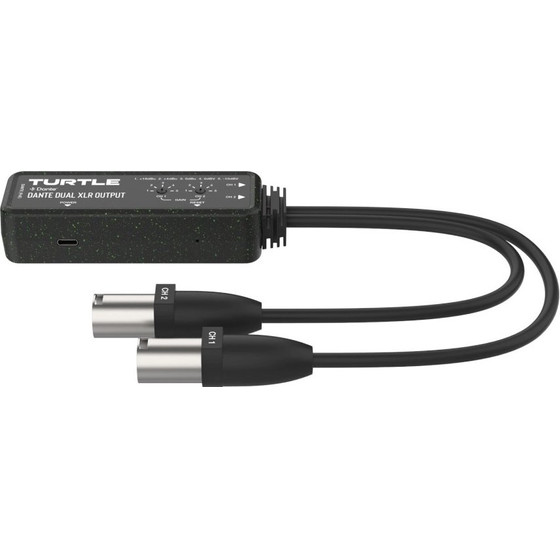 Turtle Av Turtle Dual Xlr Output - two-Channel Dante digital-to-Analogue Xlr Adapter - (2CH Analog Xlr Output)