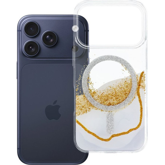 Case For Iphone 17 Pro Golden Compatible With Magsafe White OEM