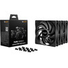 Bequiet Fan Pure Wings 3 120MM Pwm High Speed TRIPLE-Pack 2100RPM, 59,6CFM/101,2M3/H, 30,9db, Lifespan 80000h, BLACK, 3YW. - (BL140)