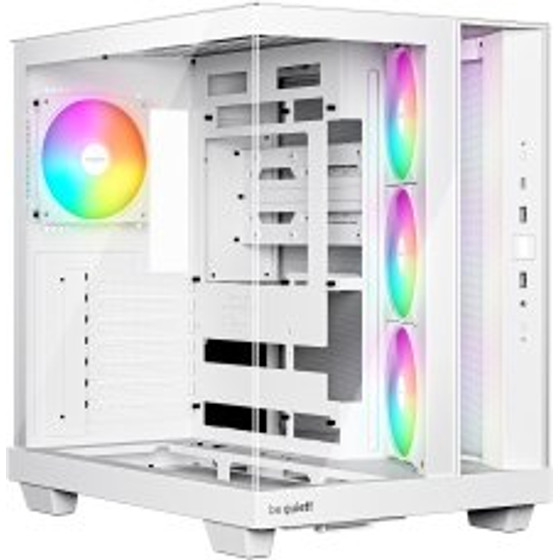 Bequiet Pc Chassis Light Base 500 Lx White Midi Tower ATX, Argb LIGHTING, W/O PSU, Side: 3x Light Wings Lx Reverse 120mm Pwm White, Rear: 1x Light Wings Lx 120mm Pwm White, 3YW. - (BGW86)