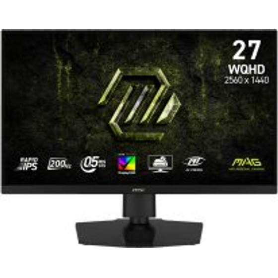 MSI Monitor Gaming Mag 274QPf E20, Flat Ips FHD, 27'', 16:9, 300CD/M2, 1000:1, 0.5MS, 200Hz, 2560x1440, 2xHDMI/ 1xDP/ 1x TYPE-C/ Hp OUT, TILT, SWIVEL, PIVOT, HAS, BLACK, 3YW. - (9S6-3CF69T-001)