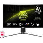 MSI Monitor Gaming Mag 27CQ6PF, Curved Va WQHD, 27'', 16:9, 300CD/M2, 5.000:1, 0.5MS, 180Hz, 2560x1440, 2xHDMI/ DP/ Hp OUT, TILT, SWIVEL, HAS, BLACK, 3YW. - (9S6-3CD94M-034)