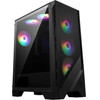 MSI Pc Chassis Mag Forge 120A Airflow BLACK, Midi Tower ATX, Rgb LIGHTING, W/O PSU, Front: 3x 120mm AUTO-Rgb Fan, Top: 2x 120 Mm Auto-Rgb Fan, Rear: 1x 120mm AUTO-Rgb Fan, 2YW. - (306-7G23A41-HH9)