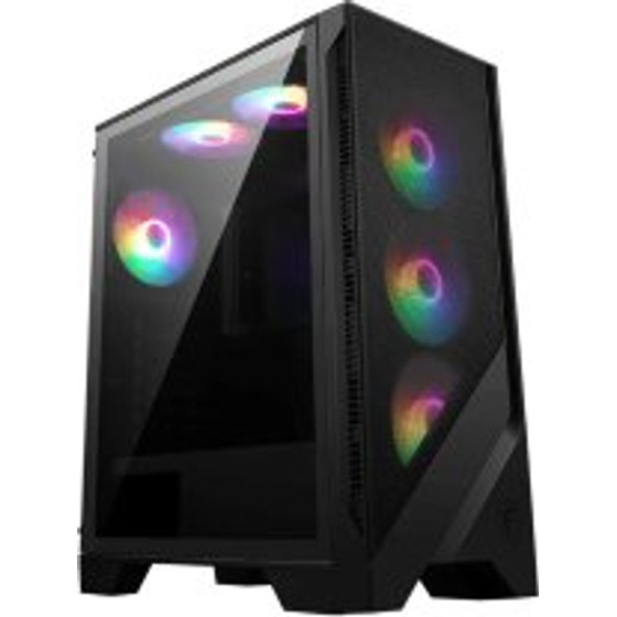 MSI Pc Chassis Mag Forge 120A Airflow BLACK, Midi Tower ATX, Rgb LIGHTING, W/O PSU, Front: 3x 120mm AUTO-Rgb Fan, Top: 2x 120 Mm Auto-Rgb Fan, Rear: 1x 120mm AUTO-Rgb Fan, 2YW. - (306-7G23A41-HH9)