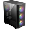 MSI Pc Chassis Mag Forge M100R BLACK, Mini Tower ATX, Rgb LIGHTING, W/O PSU, Front: 3x 120mm Argb Fan, Rear: 1x 120mm Argb Fan, 2YW - (306-7G20R41-HH9)