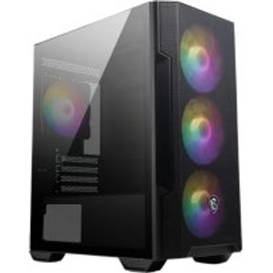 MSI Pc Chassis Mag Forge M100R BLACK, Mini Tower ATX, Rgb LIGHTING, W/O PSU, Front: 3x 120mm Argb Fan, Rear: 1x 120mm Argb Fan, 2YW - (306-7G20R41-HH9)