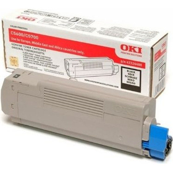 OKI Toner Black C5600/C5700 (6K) - (43324408)