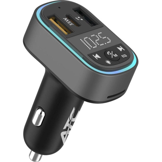 ATC ��������� FM ����������� �� 2 ����� USB-A & Type-C ��� ������� SD 35W - (ATC-CA07)