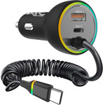 ATC ��������� ����������� �� 2 ����� USB-A & Type-C ��� ������� Type-C 70W - (ATC-CA08)