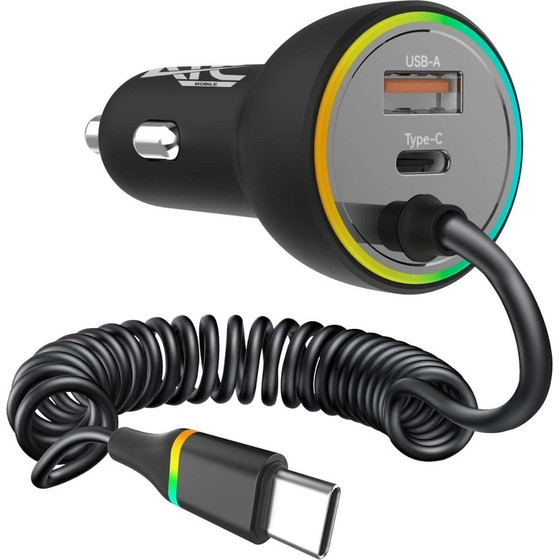 ATC ��������� ����������� �� 2 ����� USB-A & Type-C ��� ������� Type-C 70W - (ATC-CA08)