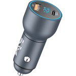 ATC ��������� ����������� �� 2 ����� USB-A & Type-C ��� LED ����� 42.5W - (ATC-CA09)