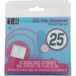 TnB CD File Pockets 25 Double-Sided