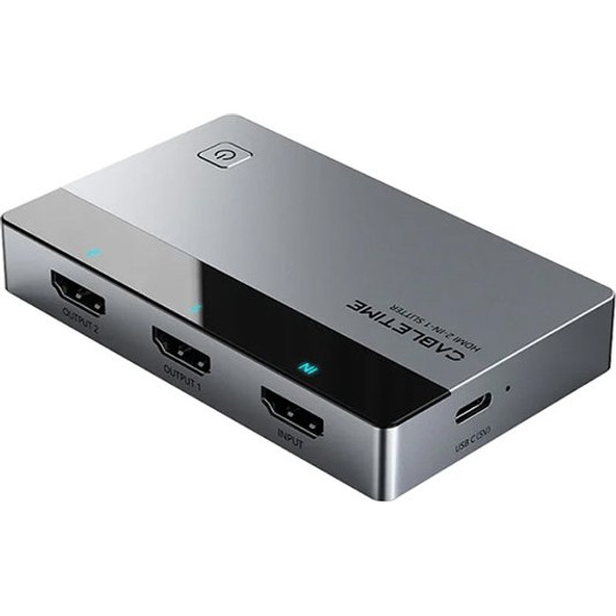 Cabletime Hdmi Splitter 1 �� 2, 4K/60Hz, uni-directional, ���� - (CT-HSP4K2-AG)