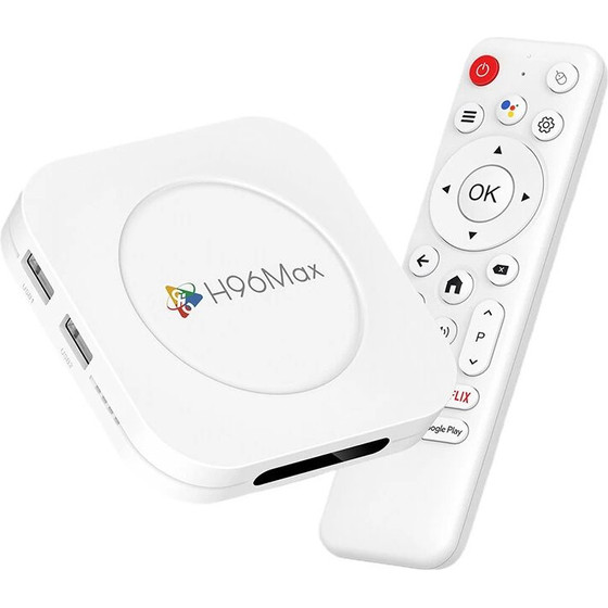 H96 Max Tv Box M1 Plus, 8K, 4/32GB, Wifi 6, Bluetooth, Android 14 - (H96MAX-M1PLUS-432)
