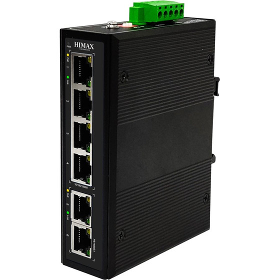 HIMAX Industrial Poe Switch 4x Ge Poe & 2x Ge �����, ��� 1000MBps - (PS1402G-I)