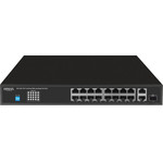 HIMAX Poe Switch 16x Ethernet PoE/2x Ethernet/2x Sfp �����, ��� 1000MBps - (PS11602FE-L)